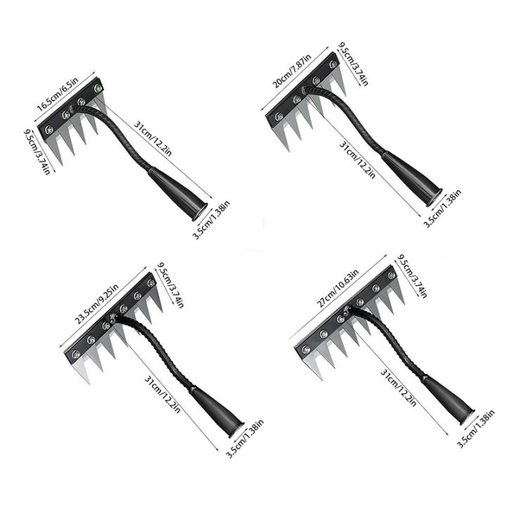 8/7/6/5teeth%20Garden%20Weeding%20Rake%20Heavy%20Duty%20Metal%20Gardening%20Hoe%20Weeding%20Rake%20Farm%20Tool%20for%20Gardening%20Weeding%20Loosening%20Soil%20Rake%20-%20Image%207