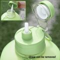2 Liter Sports Water Bottle With Straw Large Capacity Fitness With Scale Gradient Kettle Outdoor Plastic Portable Water Bottle.