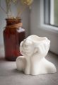 Nordic style girl head shaped vase, flower vase, home decor. 