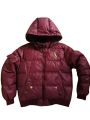 mens and boys polo hooded jacket maroon smart sports jacket. 