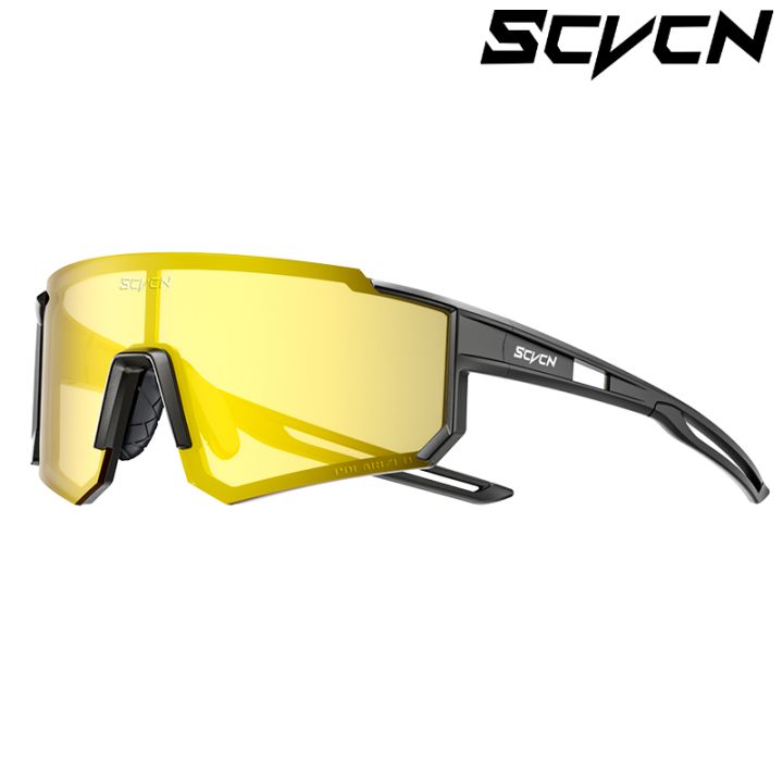 SCVCN Night Vision Sunglasses Cycling Driving Glasses Fashion Y2K Trave Glasses UV400 Mtb Fishing Sports Goggles Oversized Man