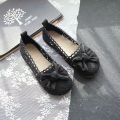 Summer 2026 Women's Flat Bottom Net Shoes Knot Hollow out Design Maternity Fisherman Shoes Casual Versatile Footwear. 