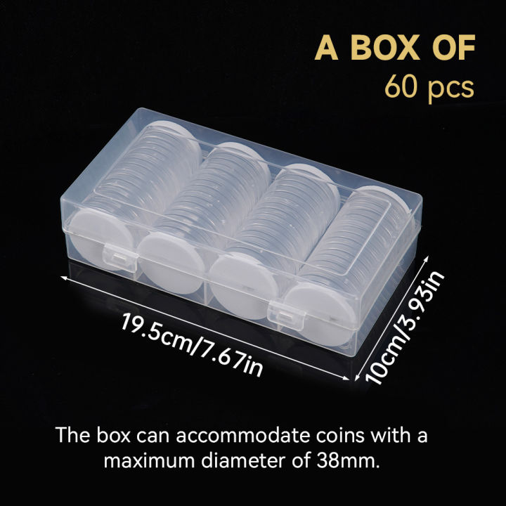 60Pcs%20Clear%20Coin%20Capsule%20Holder%20Case%2017/38mm%20Transparent%20Coin%20Cases%20Commemorative%20Container%20Coin%20Storage%20Box%20Collection%20Supplies%20-%20Image%207
