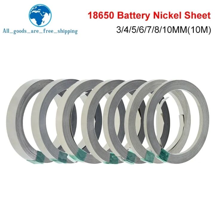 Nickel Strip 10m 18650 Li-ion Battery Nickel Sheet Plate Nickel Plated ...