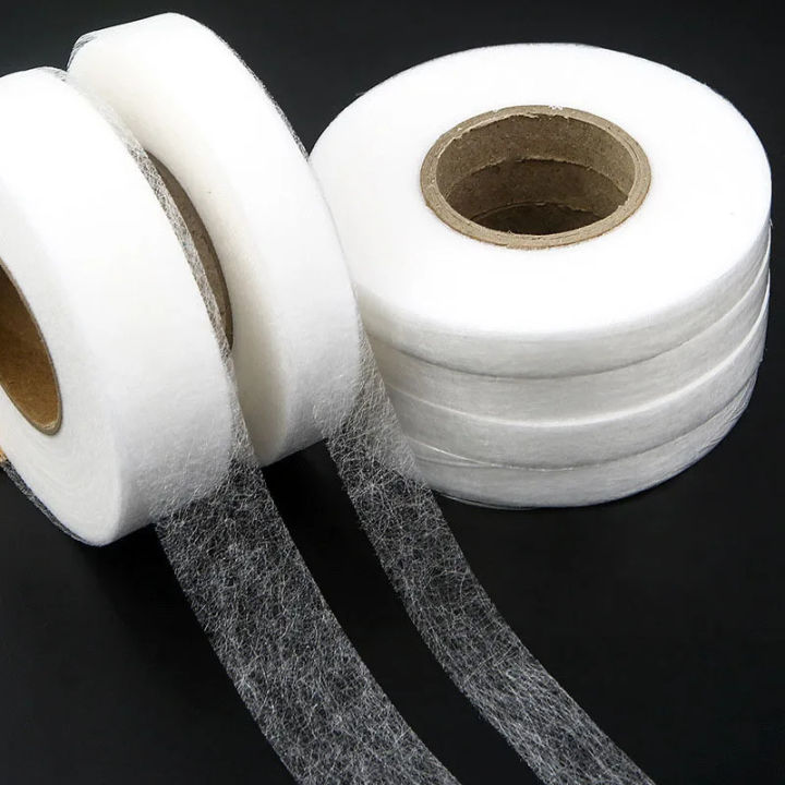 1/2/3pcs%2064Meters%20Black%20White%20Double-sided%20Interlining%20Adhesive%20Fabric%20Clothes%20Iron%20On%20Hem%20Tape%20Interlining%20Web%20DIY%20Sewing%20-%20Image%202