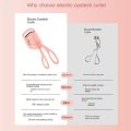 PORTABLE ELECTRIC EYELASH CURLER TOOL LONG LASTING THERMAL ELECTRIC EYELASH CURLER USB RECHARGEABLE EYELASH CURLER FOR WOMEN. 