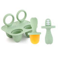 Baby food molds, suitable for DIY ice cream and breast milk molds, fruits, chocolates - easy-release baby food storage box.