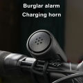 Bike Bell 120DB Burglar Vibration Alarm Bicycle  Bell for Handlebars Waterproof USB Rechargeable for Mountain Bike Scooter. 