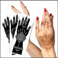 3 pcs Mehindi henna sticker waterproof reusable bridal party stencil(স্টক থাকা সাপেক্ষে ডিজাইন পরিবর্তন হতে পারে). 