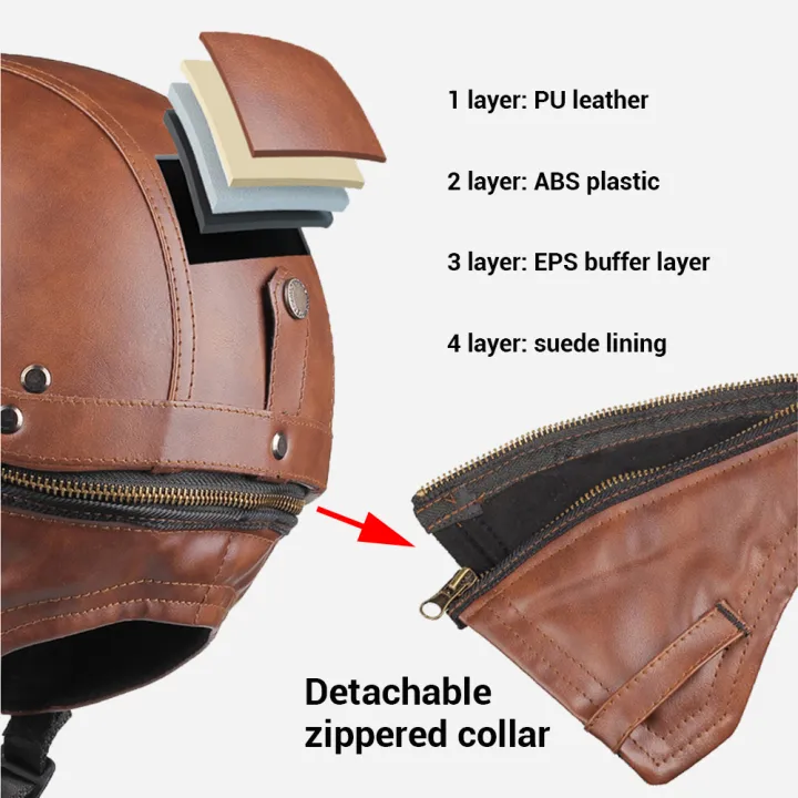 Motorcycle%20Helmet%20Leather%20Retro%20Casco%20Moto%20Summer%20Capacete%20De%20Moto%20Half%20Face%20Dot%20Certification%20Motorbike%20Half%20Helmets%20Vintage%20-%20Image%203