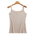 Summer Knitted Ribbed Camisole for Women with Lace Trim, Slim Fit, Suitable for Outerwear or as a Base Layer. 