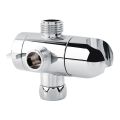 3 Way Tee Connector Shower Adapter Shower Diverter Valve Arm Mounted Shower Holder Bathroom Shower Valve.