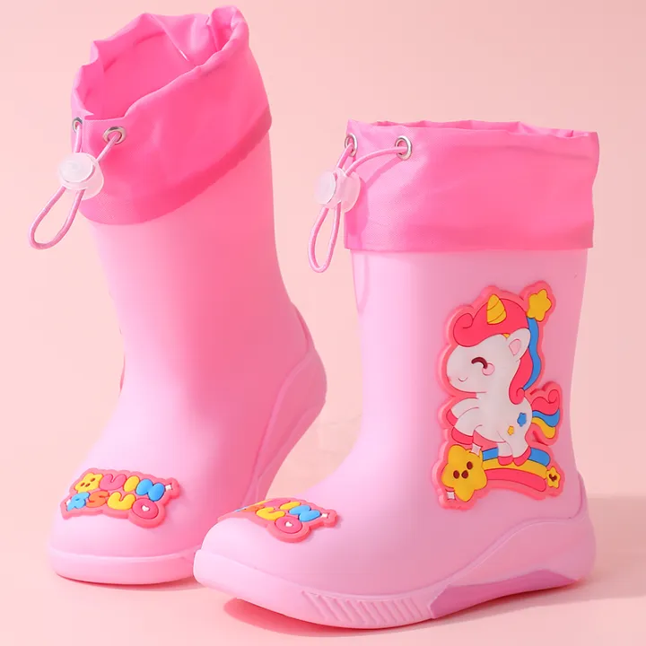 Kids%20Rain%20Boots%20For%20Girls%20%20Rainboot%20Boys%20PVC%20Children%20Waterproof%20Shoes%20Cartoon%20Unicorn%20Rabbit%20Spaceman%20Dinosaur%20Pattern%20-%20Image%207
