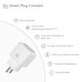 European Smart Socket 2 Pins Intelligent EU Socket Tuya WiFi Smart Plug Timing Voice Mobile Control 16A/20A Europe Sockets. 