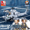Aviation  Building Blocks Air Force F/A-18E Super Hornet Fighter Helicopter Aircraft Plane War Weapon Bricks Kids Toys. 