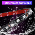 APP LED Motorcycle Car Atmosphere Foot Light Remote Control Flexible Waterproof Sound 12V Moto Decorative Ambient Lamp Strip.
