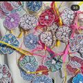 scrunchies stickers pack of 25 girls sticker shop self adhesive sticker for phonecase laptop. 