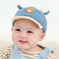 Cartoon Bear Baby Baseball Cap With Ears Cute Animal Sun Hat for Boys Girls Casual Infant Peaked Hat. 