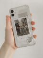 Transparent Silicone Phone Case with 8 Polaroid Pictures Shockproof Custom Design for Android and iPhone. 