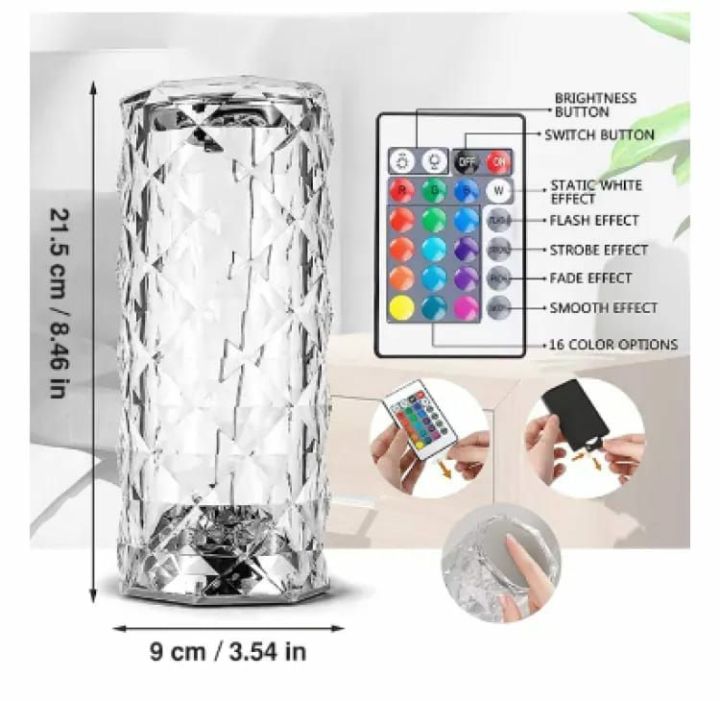 Crystal%20Lamp%2016%20Color%20Changing%20RGB%20Night%20Light%20Touch%20Lamp%20USB%20Romantic%20LED%20Rose%20Diamond%20-%20Image%204