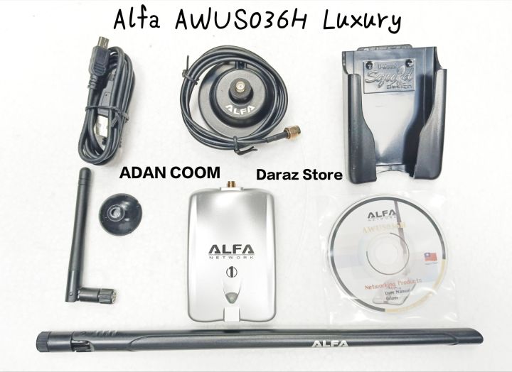 Alfa 1000mW Wireless USB WiFi Network Adapter - Grey