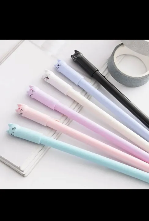 Cat%20jel%20pen%20cute%20cat%20pen%20korean%20stationary%20cute%20stationary%20-%20Image%203