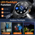 LIGE 1000mAh Super Capacity Battery Adult Men Smart Watch 1.7-inch Large Screen Bluetooth Call IP68 Waterproof Sports SmartWatch.
