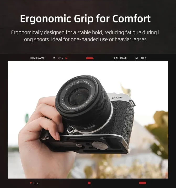Flymile%20Camera%20Grip/L-Bracket%20For%20FUJIFILM%20X-M5%20Camera%20Aluminum%20Alloy+Wooden%20Grip,Support%20Arca-Swiss%20System%20Extensible%20Adapter%20-%20Image%202