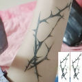 Waterproof Temporary Tattoo Sticker Black Tree Branch Design Fake Tatto Flash Tatoo Arm Hand Body Art for Women Men.