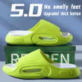 NAFOING New Men Summer Slippers Thick Sole House Non-slip Bathroom Shower Slides Outdoor Soft Cloud Fashion Beach Shoe Flip-flop.