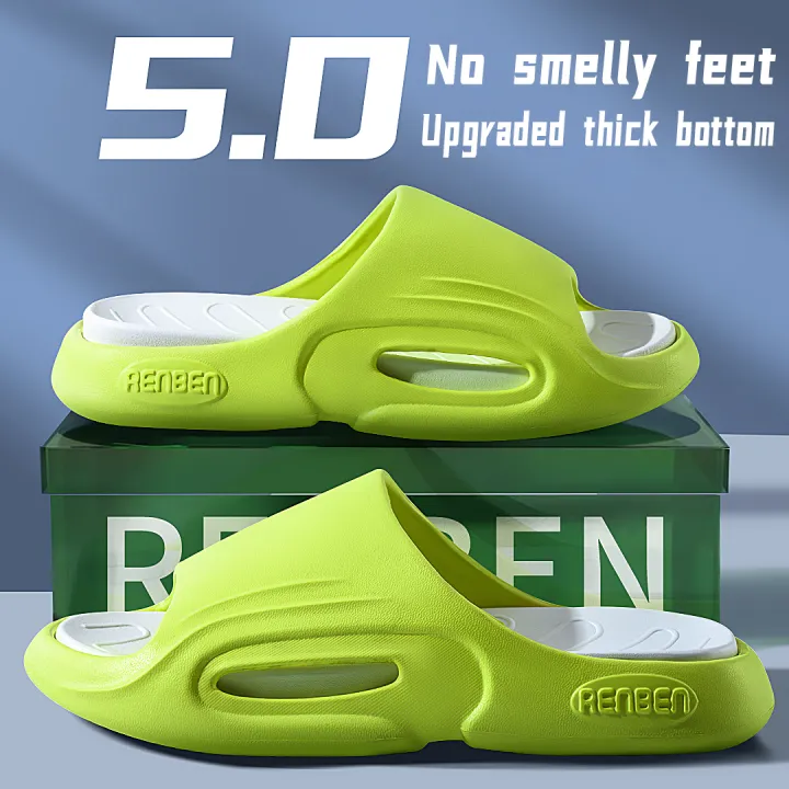 NAFOING%20New%20Men%20Summer%20Slippers%20Thick%20Sole%20House%20Non-slip%20Bathroom%20Shower%20Slides%20Outdoor%20Soft%20Cloud%20Fashion%20Beach%20Shoe%20Flip-flop%20-%20Image%205
