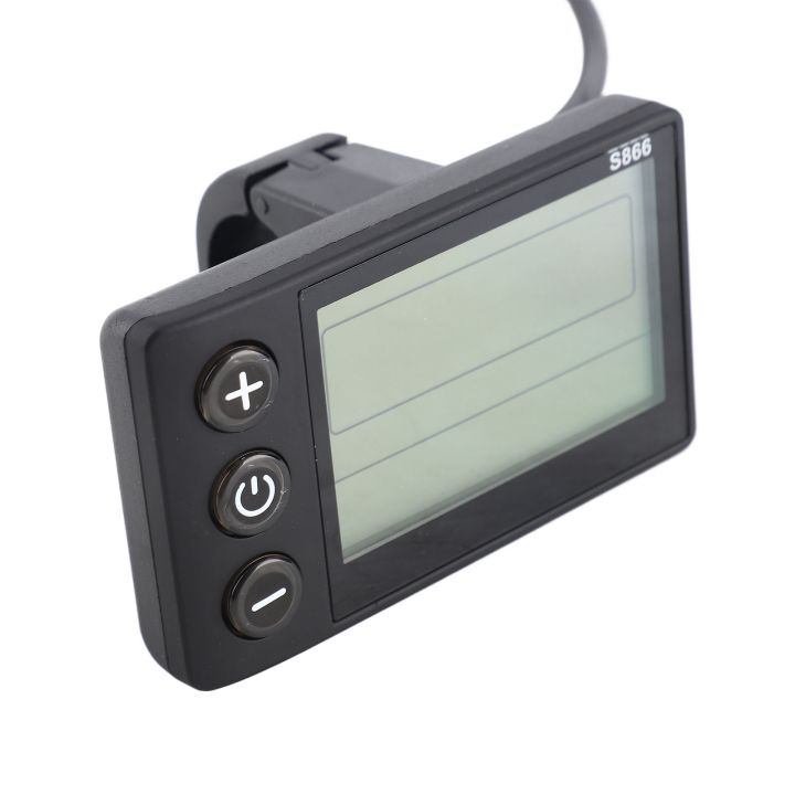 Plug LCD Display S866 Electric Display LCD Meter 24V 36V 48V Electric Scooter Control Panel with Plug