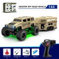 1:64 Remote Control Off-Road Vehicle 2.4G Mini Desktop Remote Control Toy Car-with Tow Box Children's Holiday . 
