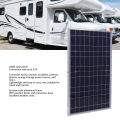 200W Solar Panel Kit Aluminum Frame Solar Charger Controller Kit for Off Grid Applications RV Travel.