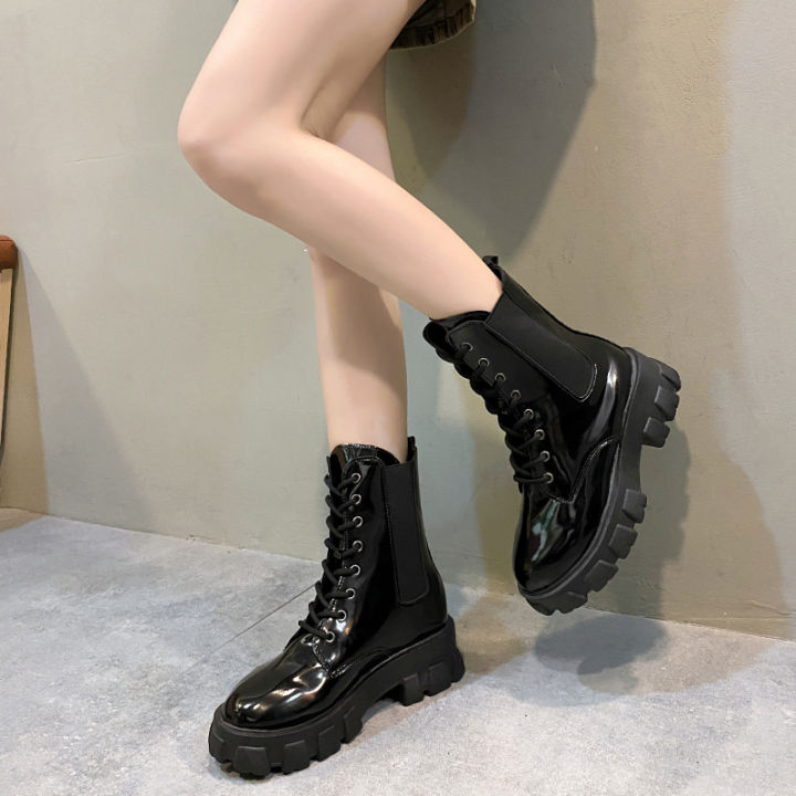 2025%20New%20Fashion%20Thick%20Sole%20Thick%20Heel%20Women's%20Boots%20Large%20Size%20Women's%20Shoes%20Black%20Platform%20Sole%20Small%20Short%20Boots%20-%20Image%206