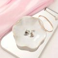 Lotus Leaf Shape Jewelry Tray Ceramic Organizer Necklace Earrings Bracelet Display Packaging Dipping Dish Home Decor Kitchen. 