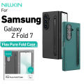 For Samsung Galaxy Z Fold 7 Nillkin Flex Pure Fold Case With Pen Holder Anti Fall Protective Phone Case (S Pen version). 