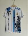 New Premium Quality Custom Argentina Jersey With Messsi 10 Name Number. 