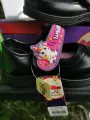 Student shoes black leather Velcro unicorn/pony unicorn/Pony by Gerry gang-no light. 
