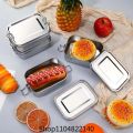 Stainless Steel Bento Box Metal Lunch Box Food Storage Containers with Lockable Clips Lunch Snack Boxes for Work,School. 