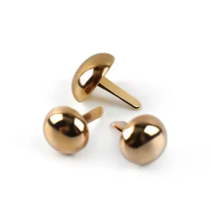 10Pcs 10mm Metal Bag Two-legged Nails Rivet Buckles Handbag Decorative Clasps DIY Leather Luggage Hardware Accessories