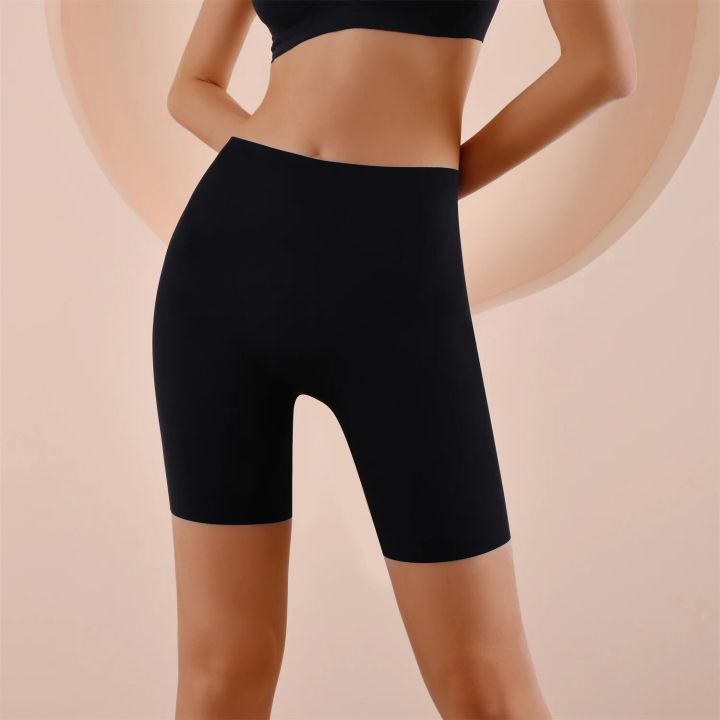 Seamless%20High%20Waist%20Shorts%20Panties%20For%20Women%20Tummy%20Control%20Hip%20Lift%20Ice%20Silk%20Safety%20Pants%20Sports%20Underwear%20Boyshorts%20Boxer%20-%20Image%202