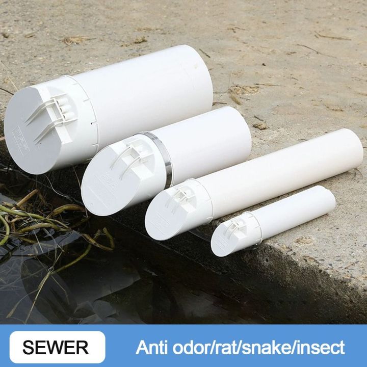 Anti Odor Drainage Pipe Floor Drains White 50-160mm Insect-proof Roof Cover Multifunctional Strainer Plug