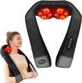 Electric Neck Massager with Heat, 4D Deep Tissue Kneading Shiatsu Massager for Neck, Shoulders, Back & Legs. 