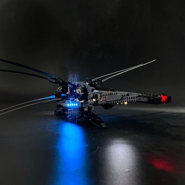 LED Light Compatible For Dune Atreides Royal Ornithopter 10327 Building Blocks Remote Control Lamp (Not Include Building Blocks)