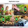ADVANCED™ Soil Tester PH Meter, Digital Soil PH Meter 4 in 1 Moisture Gardening Water Soil Testing Machine with Sensor Prob, LCD Display for Sunlight Temperature, Home and Garden Plants. 