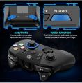 wireless game controller EasySMX 9110 rechargeable ergonomic design ergonomic size vibration function Turbo button computable with PC Nintendo switch Ps3 Android Steam very high quality game controller black color. 