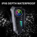 Y10 Motorcycle Helmet Bluetooth Headset IPX6 Waterproof The Large Batterylasts 48 Hours lntelligent Noise Reduction. 