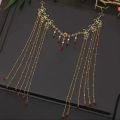 Chinese Traditional Fringe Hair Crown Fairy Long Tassel Wedding Hair Acessories. 