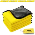 Premium Microfiber Cleaning Cloth Towels – Double-Sided Coral Velvet Scratch-Free Absorbent Car Wash, Bike, Kitchen & Home Detailing Towel for Polishing, Drying & Dusting. 